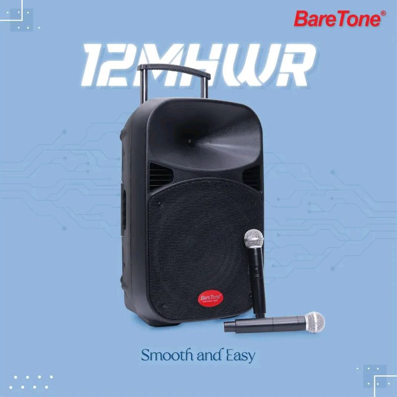 SPEAKER AKTIF PORTABLE BARETONE 12 INCH MAX12MHWR ORIGINAL BLUETOOTH