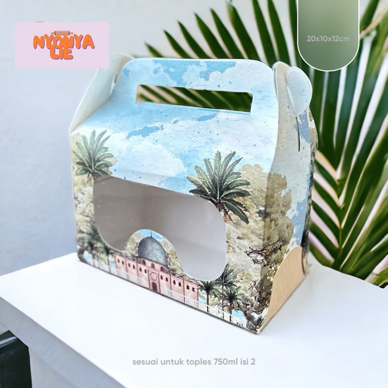 

GB16I Gable Box AL AQSA Idul Fitri Hari Raya Haji 20.5x10.5x13cm Hampers Parcel