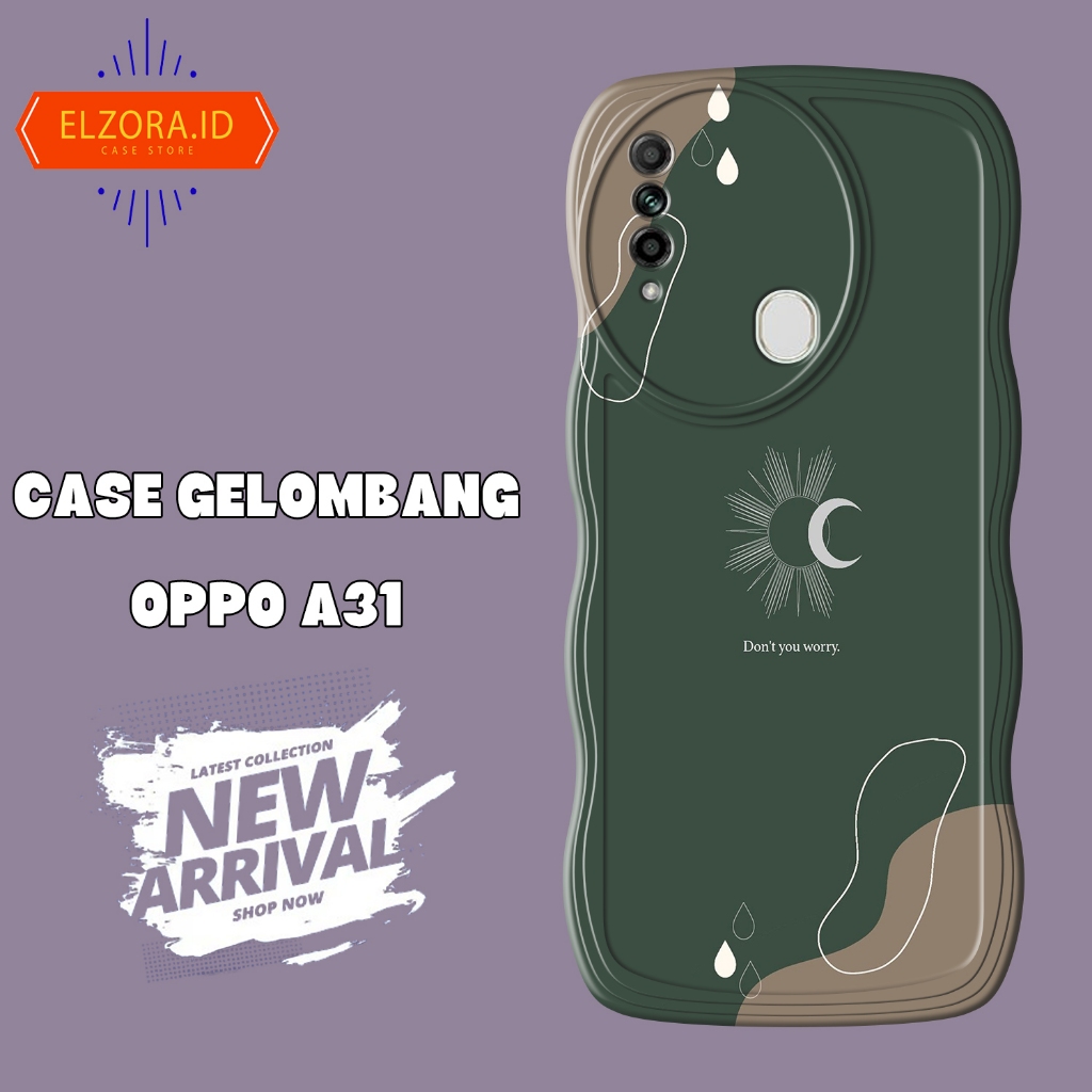 Soft Case GELOMBANG Hp Oppo A31 - Oppo A31 - Case Pro Camera - Fashion Case Motif Lucu - Casing & Sk