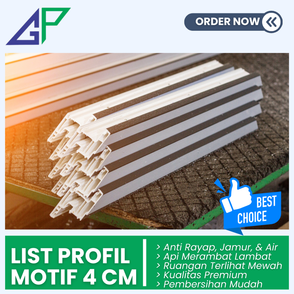 Lis Plafon | List Profil Motif PVC Banyak Motif Warna |  Murah Dan Mewah