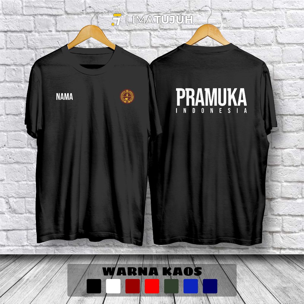 Kaos Pramuka Indonesia Logo Custom Baju Distro