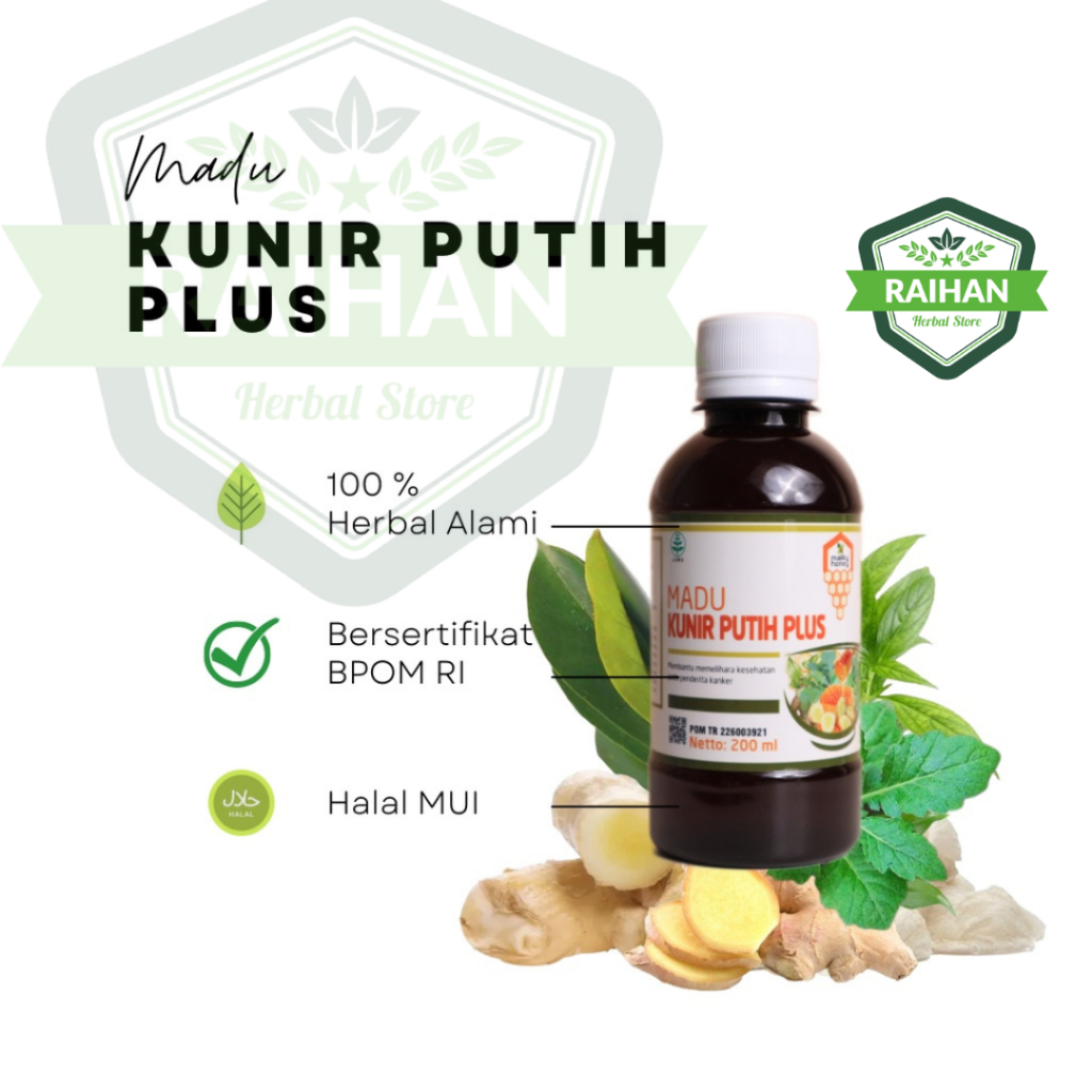 

kunir putih plus madu griya 200ml herba membantu memelihara kesehatan penderita kanker