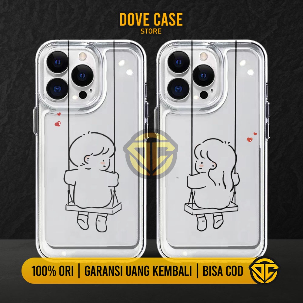 CLEAR CASE SAMSUNG M10 M11 M23 M30 M31 M51 AYUNAN COUPLE DOVE CUSTOM Kesing Clear Case SAMSUNG Softc