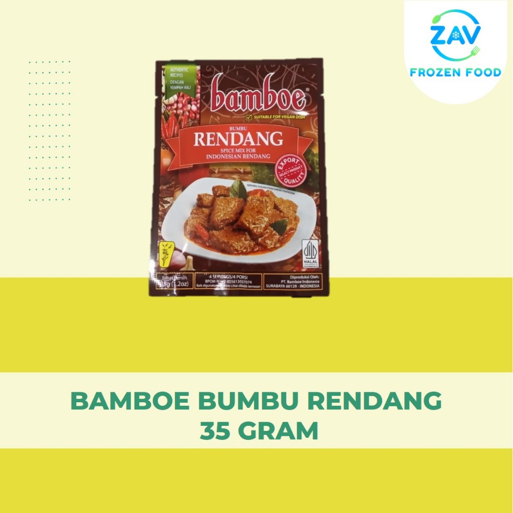 

BAMBOE BUMBU RENDANG 35 GRAM