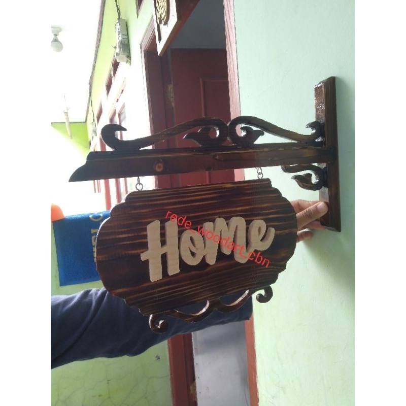 Papan Gantungan Nama Papan Alamat Rumah Nomor Rumah Kayu Nomor Rumah Custom Pajangan Dinding Dekoras