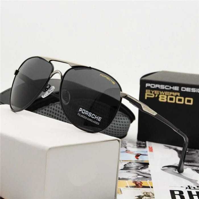 Kacamata Sunglass Pria Aviator Porsche Design Polarized Original Kaca Mata Mewah