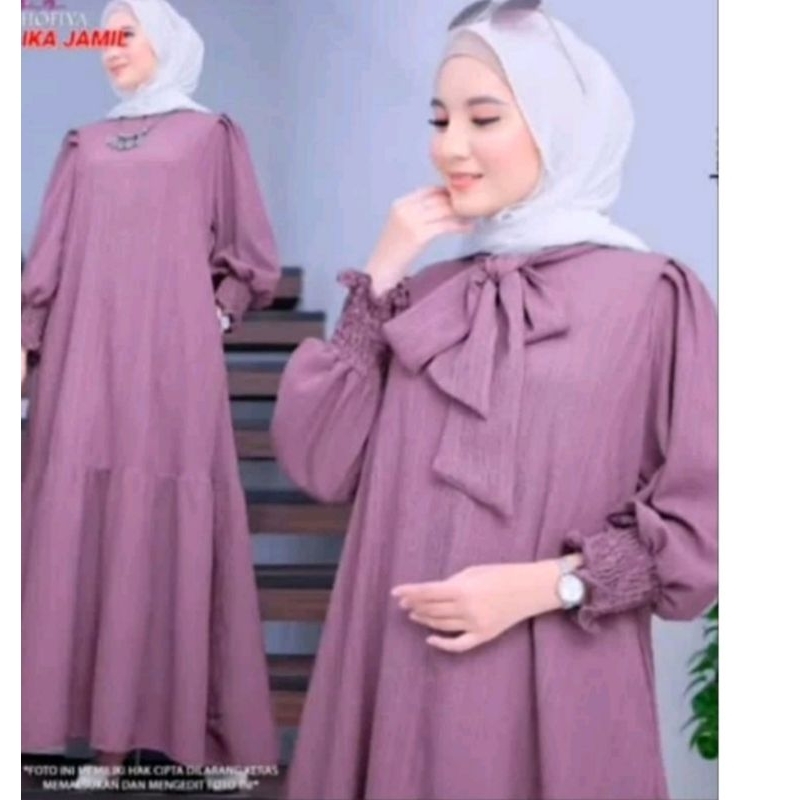 GAMIS MOTIF REMPEL SUSUN BUSUI///GAMIS KEKINIAN