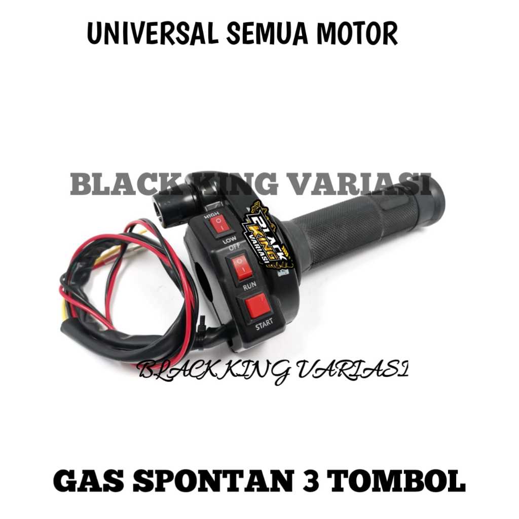 Gas Kontan 3 Tombol Universal Gas Spontan 3 Tombol On Off Stater Gas Spontan Grip Karbon Motor 3 Tom