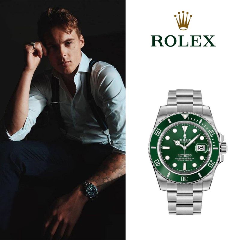 (100%ORI)Original Rolex Jam tangan 116610lv-0002 Automatic 18K Gold Bahan Teflon 41mm Stainless Steel (Oystersteel) SUPER GRADE AAA