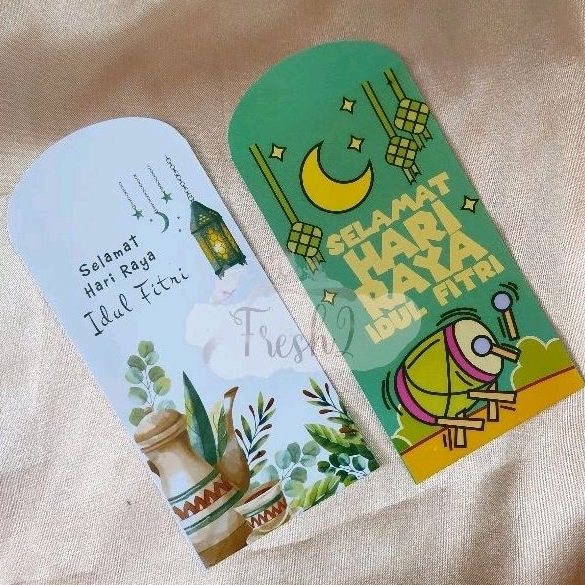 

HJK 100 pcs amplop lebaran klasik teebaru / angpao lebaran