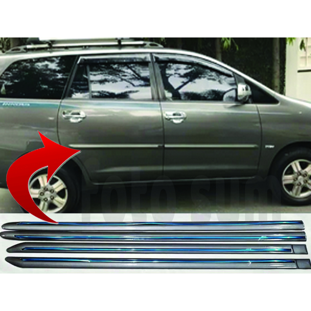 lis body lis pintu samping mobil innova lama 2005 sampai 2015 warna abu abu