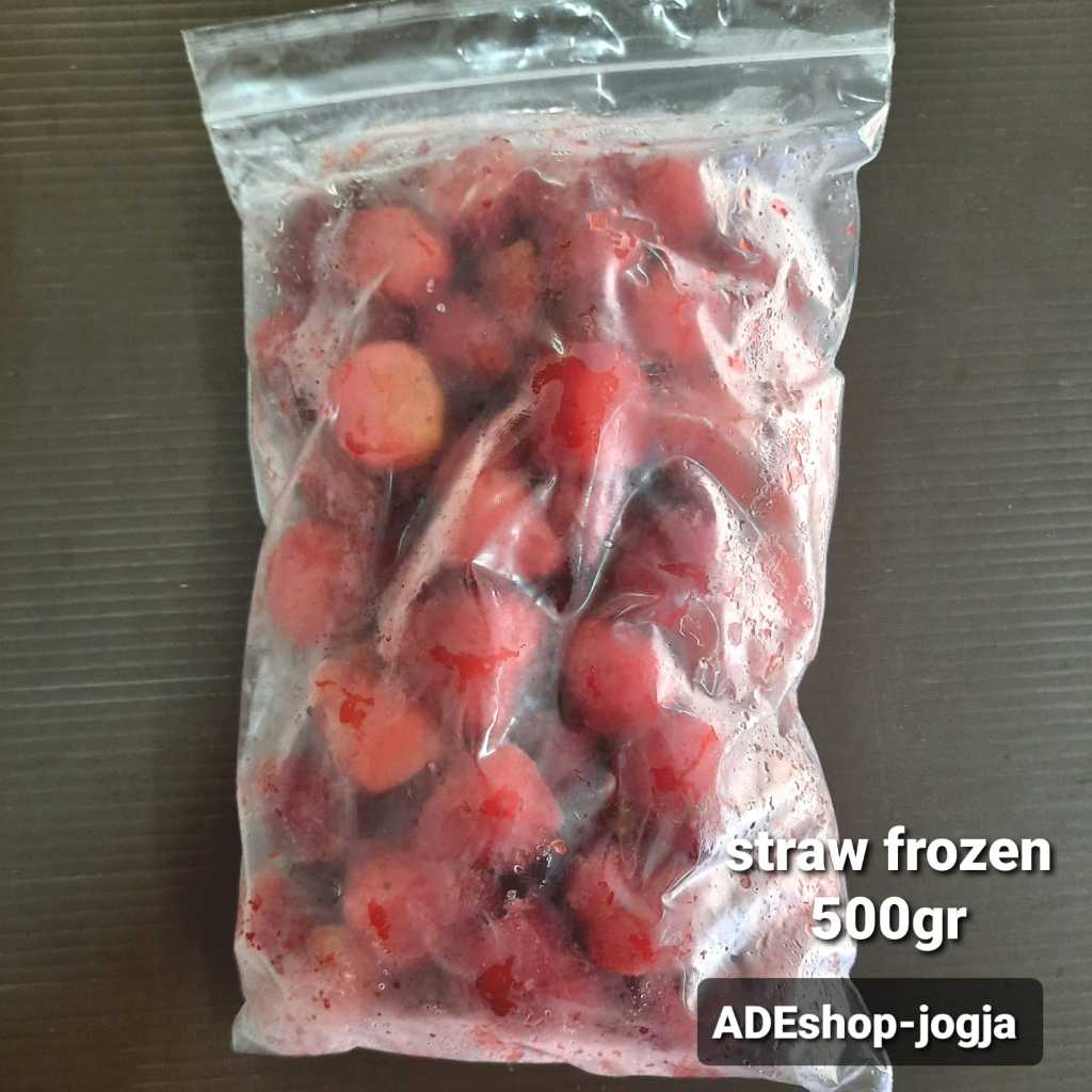 

strawberry straw berry frozen beku 500 gr stroberi