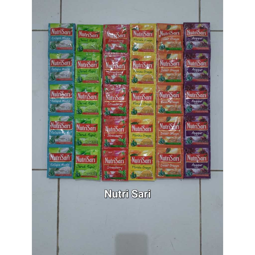 

nutrisari nutri sari sachet ALL VARIAN renceng an (10sacet)