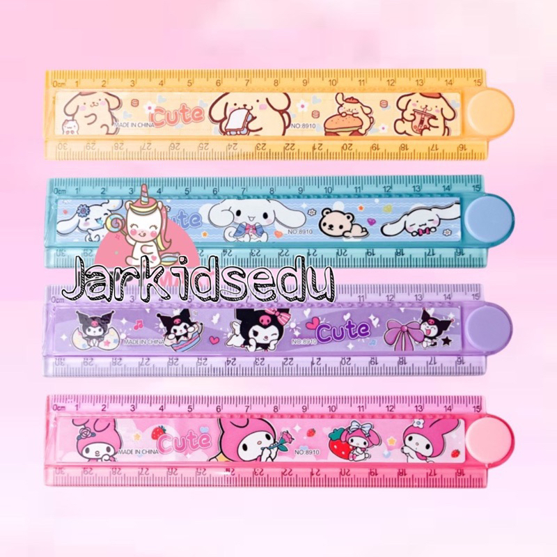 

Stationary Penggaris Lipat Sanrio 30cm Ruler Mistar Karakter Lucu