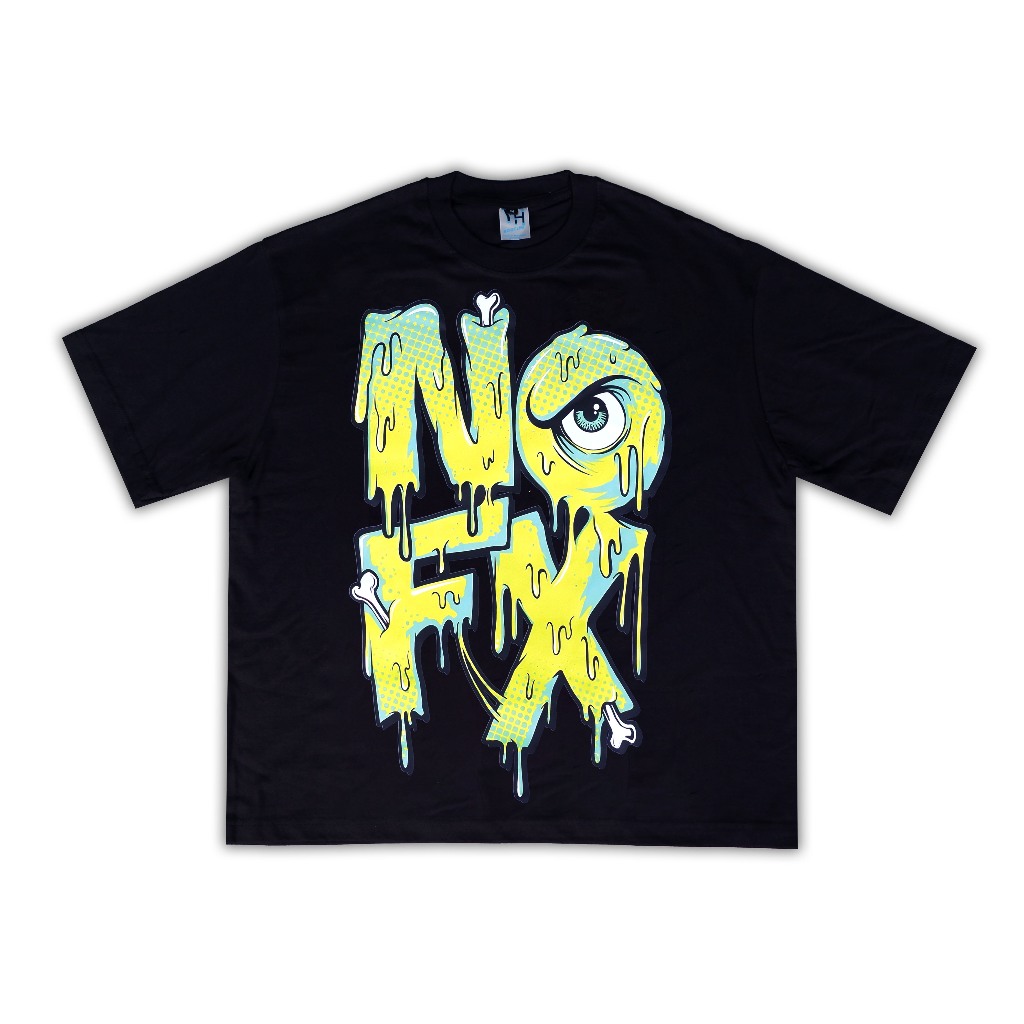 NOFX EYE MUSIC BAND KAOS OVERSIZE TSHIRT COMBED 20S