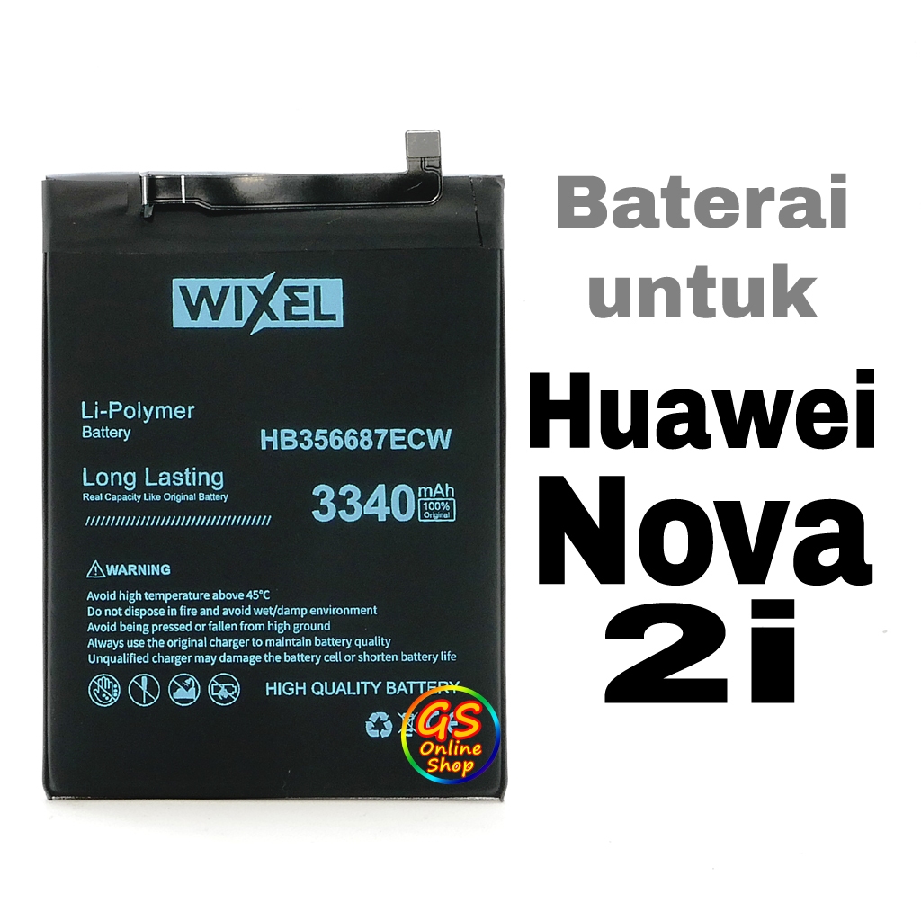 Baterai Wixel HB356687ECW untuk handphone Huawei Nova 2i RNE-L21 RNE-L22 RNE-L02