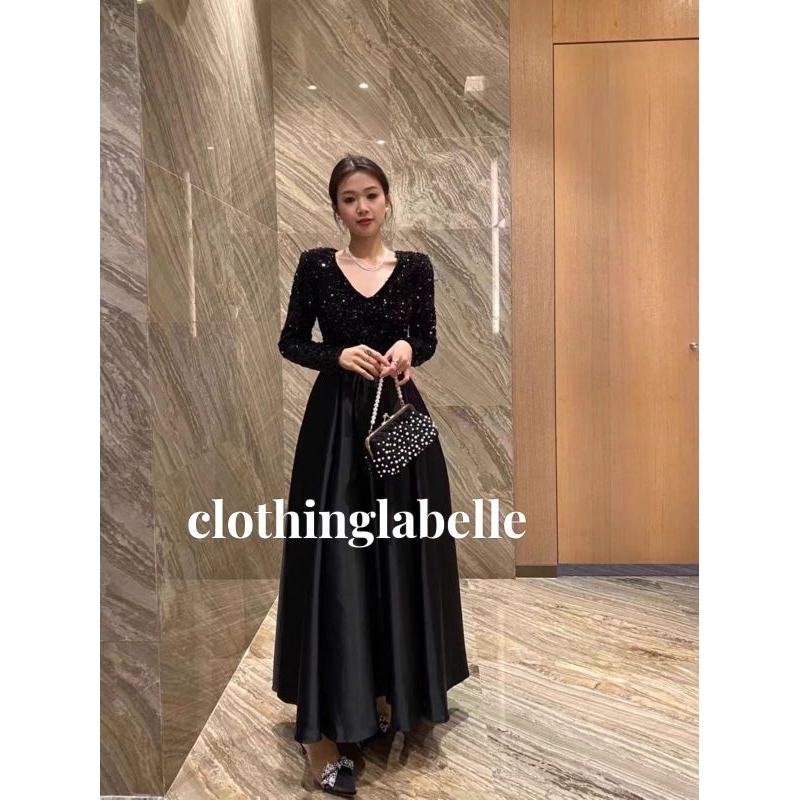 Silk Sequin Party Dress