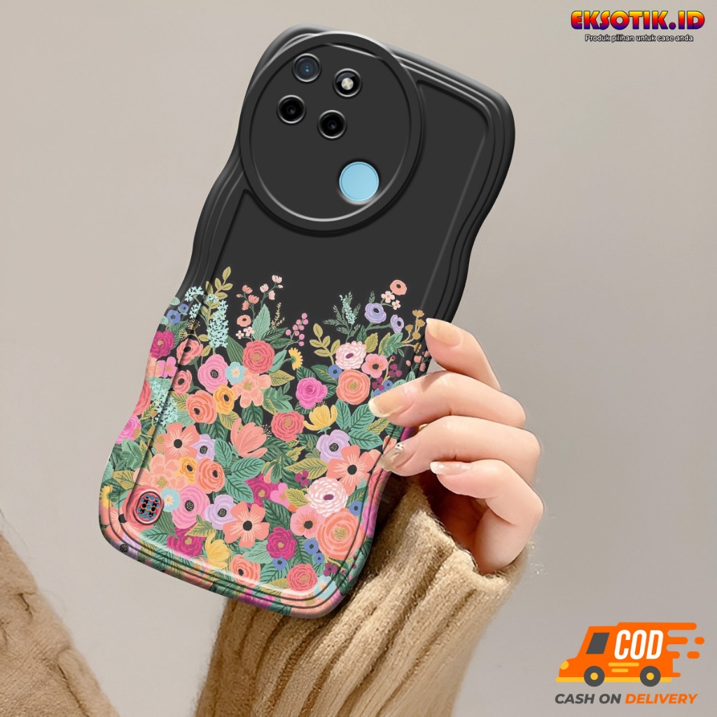 Case Realme C21Y Gelombang - Casing Realme C21Y  - Silikon Realme C21Y  - Softcase Realme C21Y  - Ke