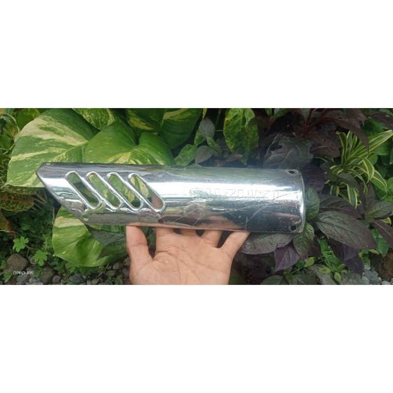 PELINDUNG KNALPOT SHOGUN 110 R NEW ORI COPOTAN (BEKAS)
