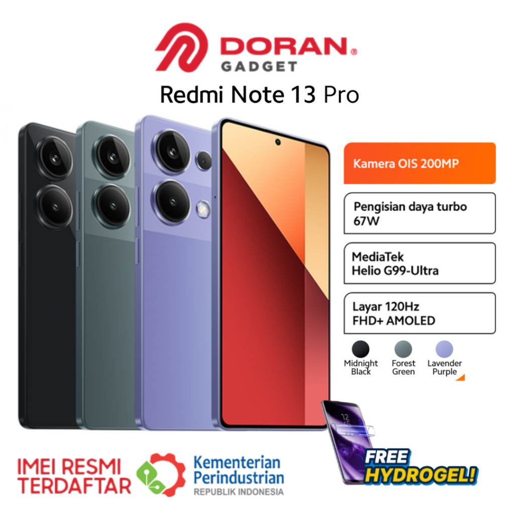 Xiaomi Redmi Note 13 Pro 8/256GB 200MP OIS Kamera 120Hz AMOLED NFC IP54