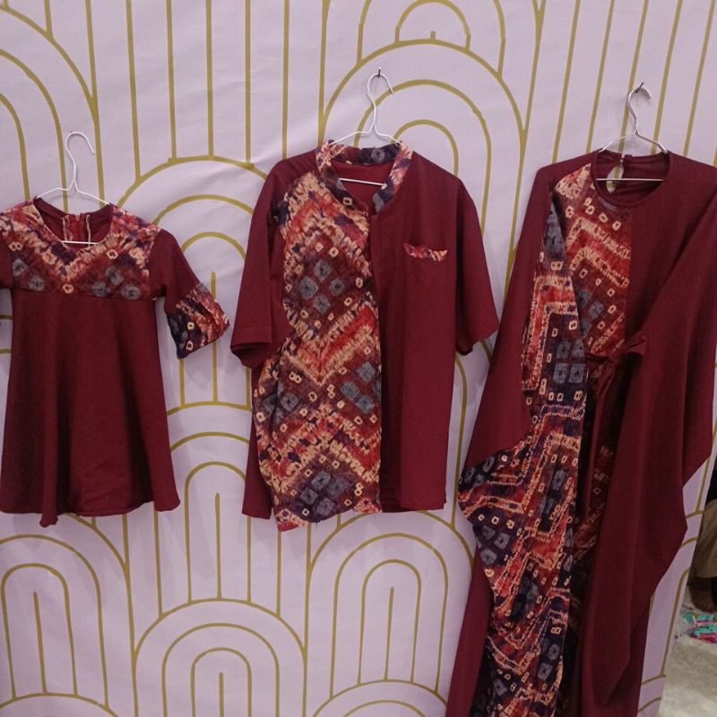 preloved jumputan set ayah ini anak kaftan jumputan