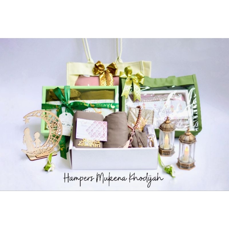PAKET HAMPERS MUKENA KHADIJAH // HAMPERS LEBARAN // GIFT LEBARAN // PAKET MUKENA // PAKET HAMPERS