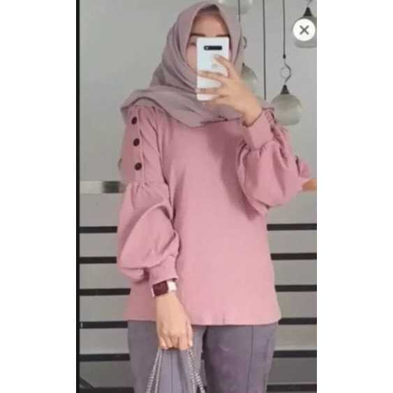 ATASAN WANITA WILONA TREND TERBARU 2024/ ATASAN WANITA BLOUSE/ATASAN TANGAN KARET TERBARU