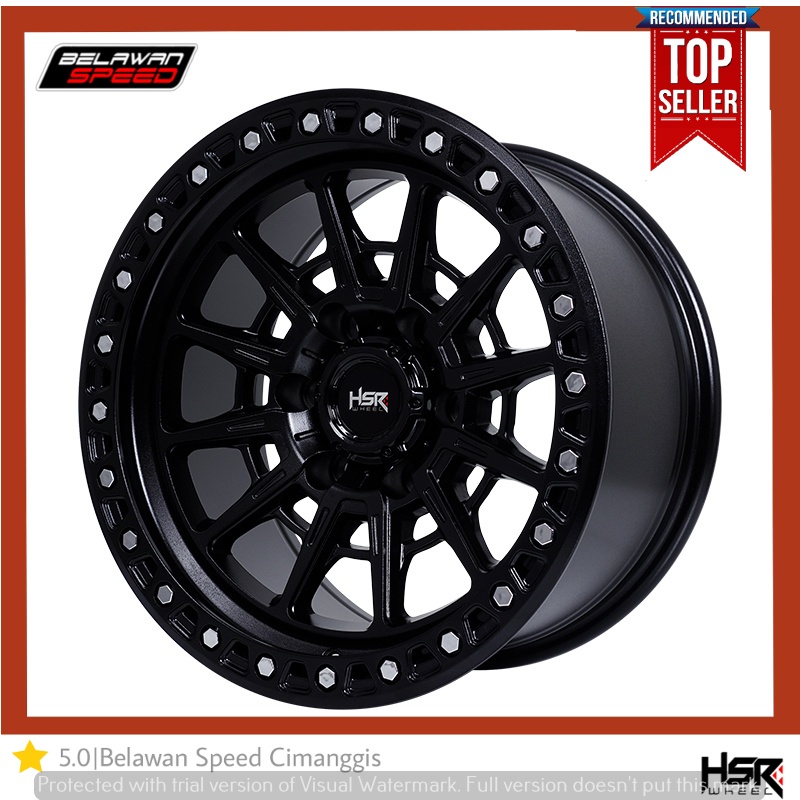 PAKET VELG DAN BAN MOBIL MODIFIKASI PELEK MOBIL OFFROAD RING 17 R17 HSR GUJO RING 17 PCD 6X139,7 UNT