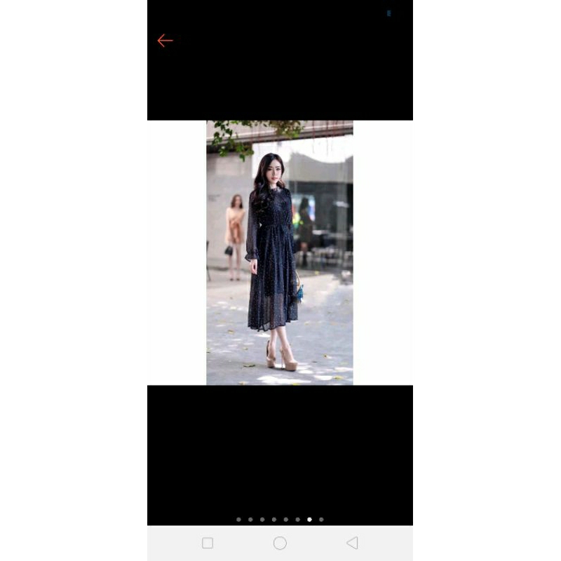 Vaniacarissa,dress sifon plisket Bangkok