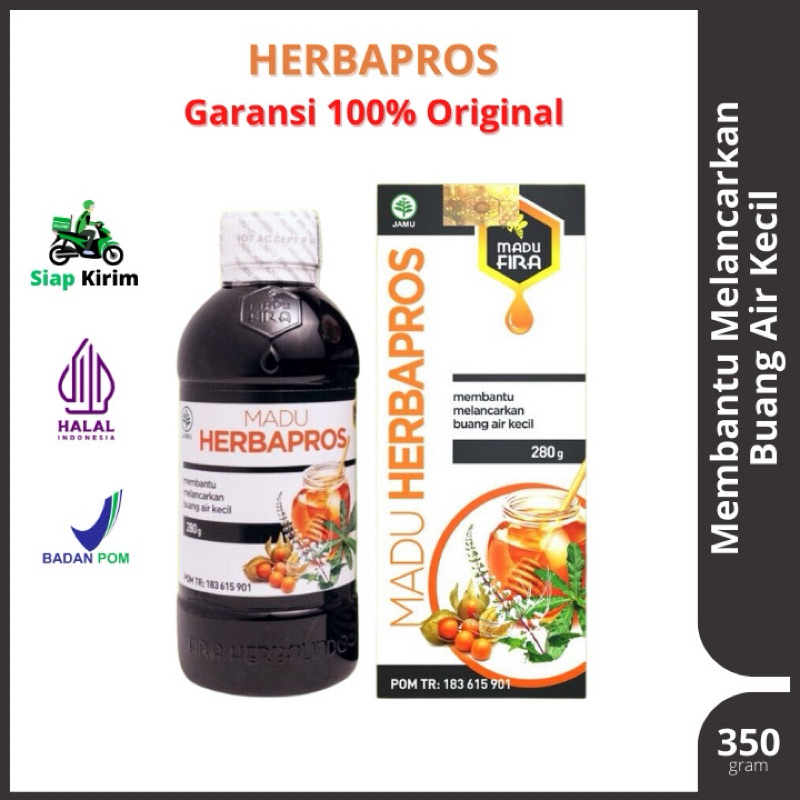 

ORIGINAL MADU HERBAPROS 280gr MADU HERBAL MENGATASI SALURAN KEMIH