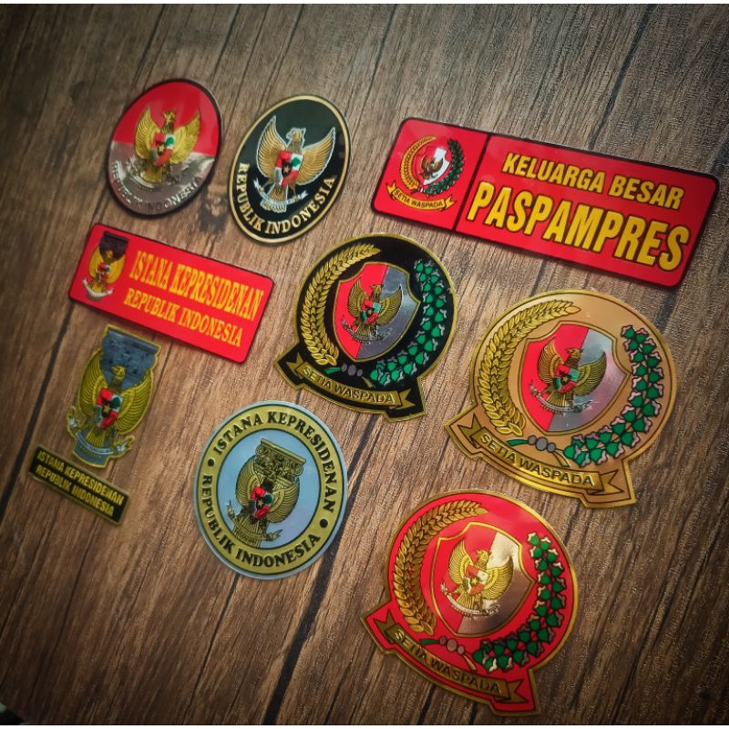 

stiker plat embos mika PM RI PASPAMPRES KOPASSUS