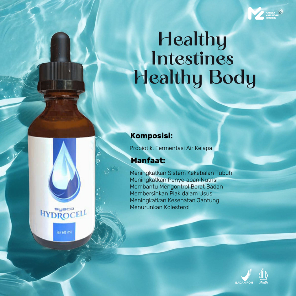 Hydrocell Probiotik Alami untuk Asam Lambung & Menurunkan Kolesterol