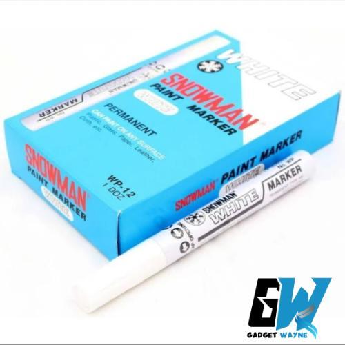 

Spidol Snowman Paint Marker White Putih Permanent WP-12