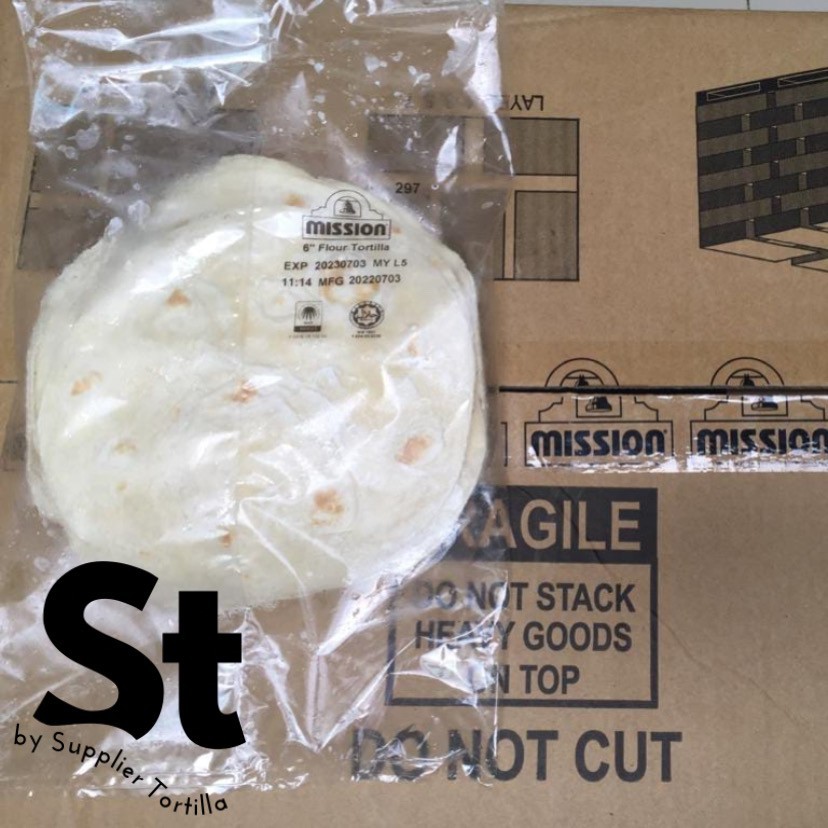 

MISSION Flour Tortilla Premium 6 Inch 15 cm (1 pack isi 12 pcs)