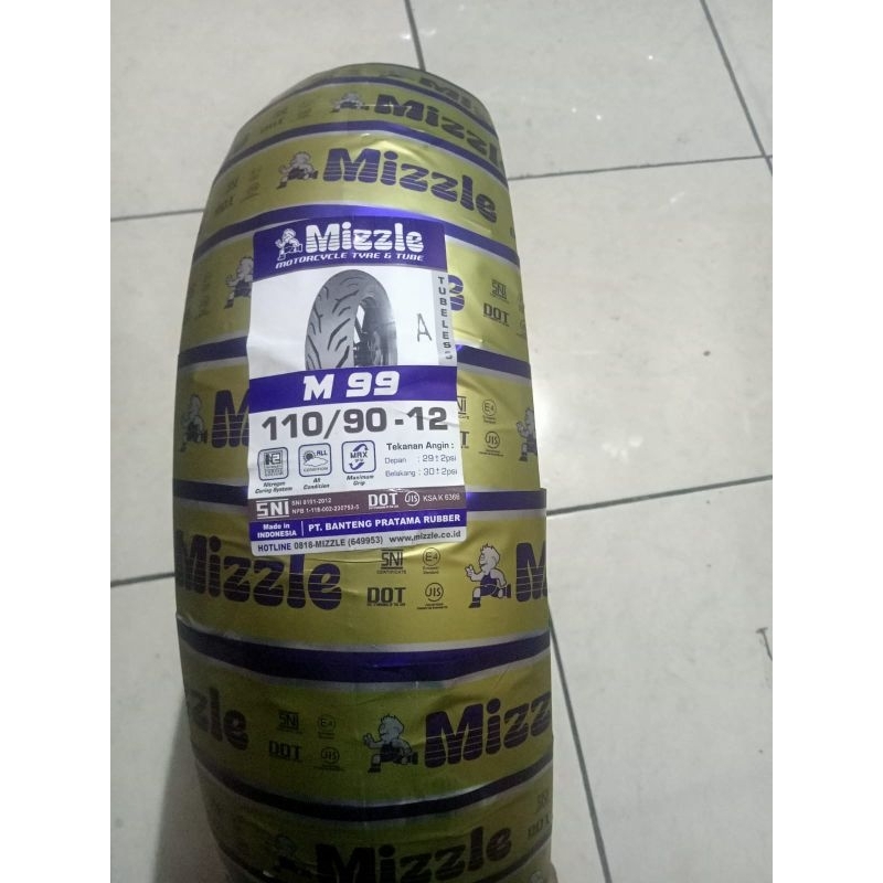 BAN LUAR SCOOPY BELAKANG MIZZLE M99 110/90-12 TUBELESS