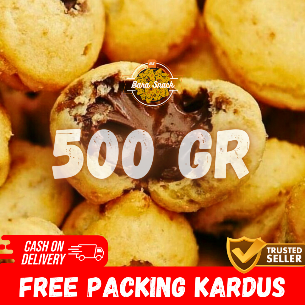 

[ 500gr ] Soes Coklat Walens Premium / Sus Kering Coklat Cap Nissin / Snack Kiloan Murah -K