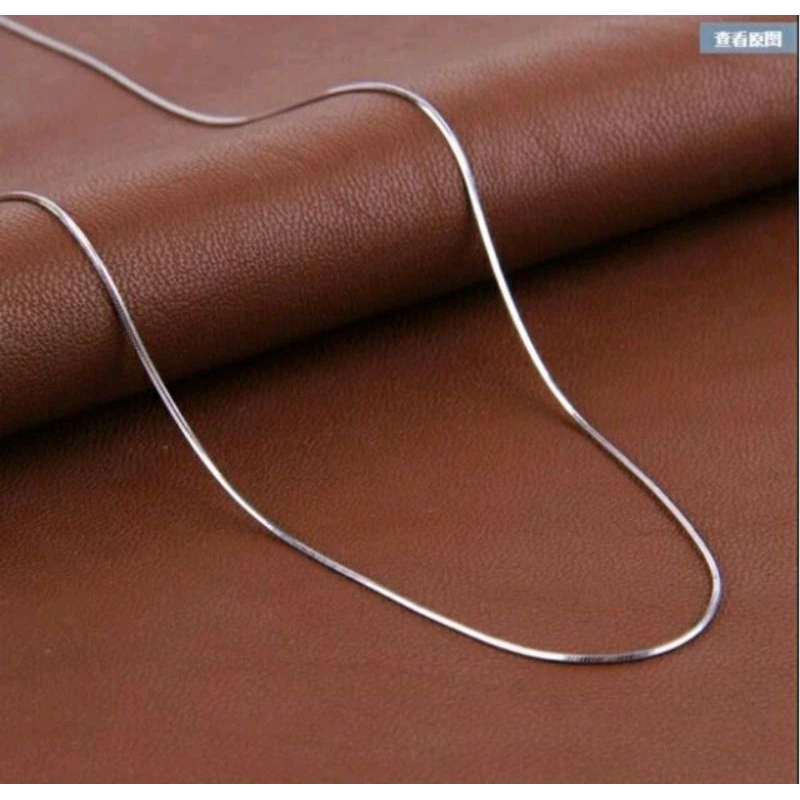 ASLI 100% Titanium Import- Kalung Belut Halus-Kalung Belut Titanium  Bulat- Kalung Perhiasan