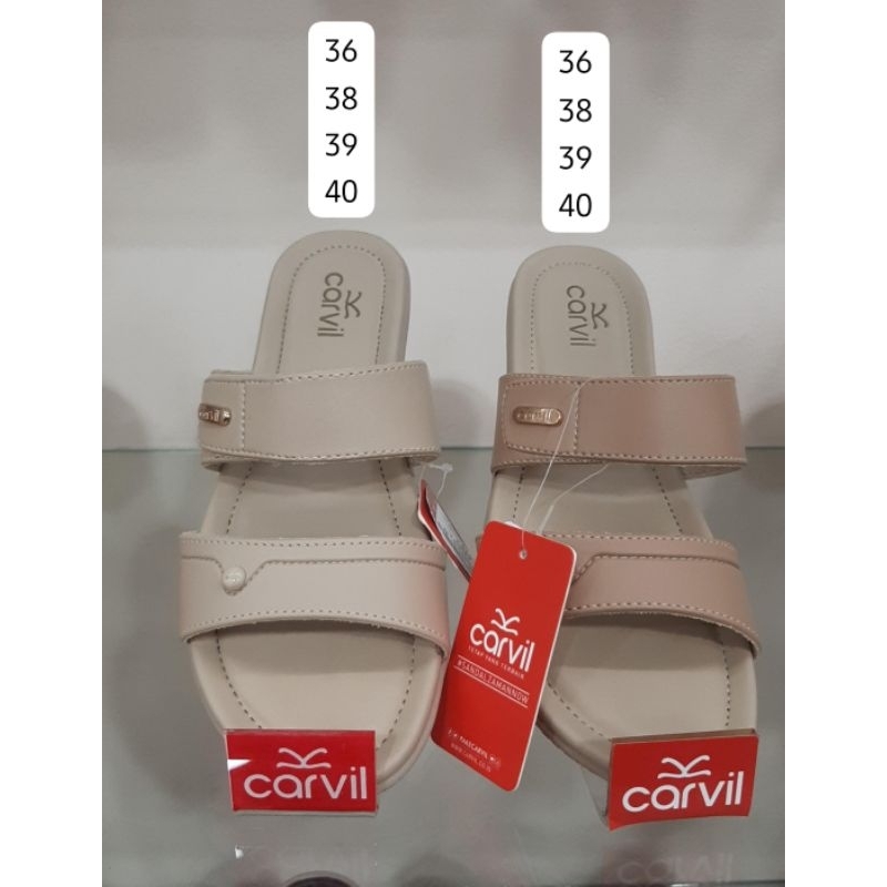 CARVIL - Sandal Wanita Wedges Hak Rendah Size 36-40