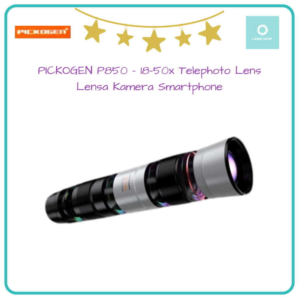 PICKOGEN P850 - 18-50x Telephoto Lens - Lensa Kamera Smartphone