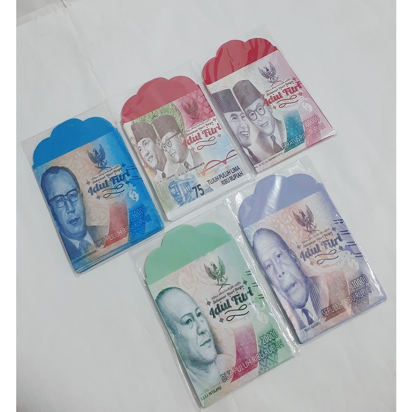 

Amplop Lebaran 1 pak isi 10 motif Uang ukuran medium uang lipat 1x aja