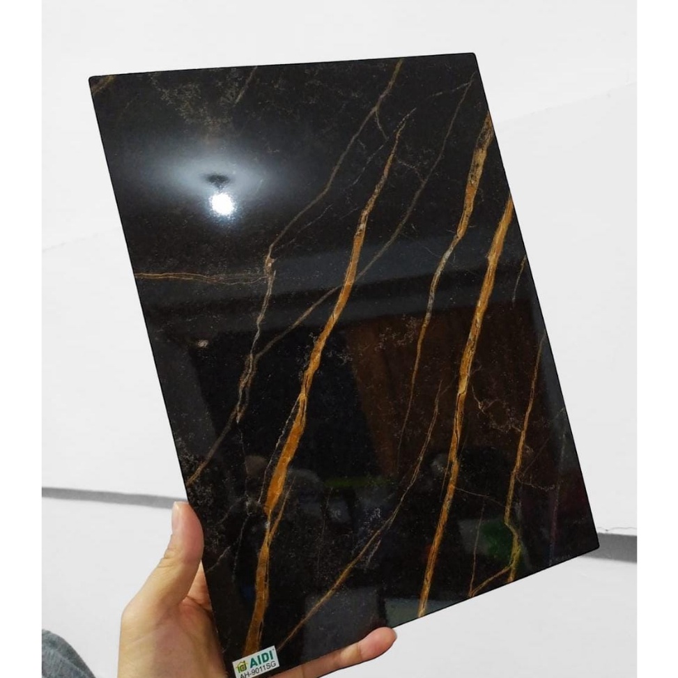 SALEE AH 911SG GOLD CLOUD MARBLE HPL AIDI HPL MARMER HPL GRANIT HITAM HPL BLACK GRANIT HPL STONE HPL