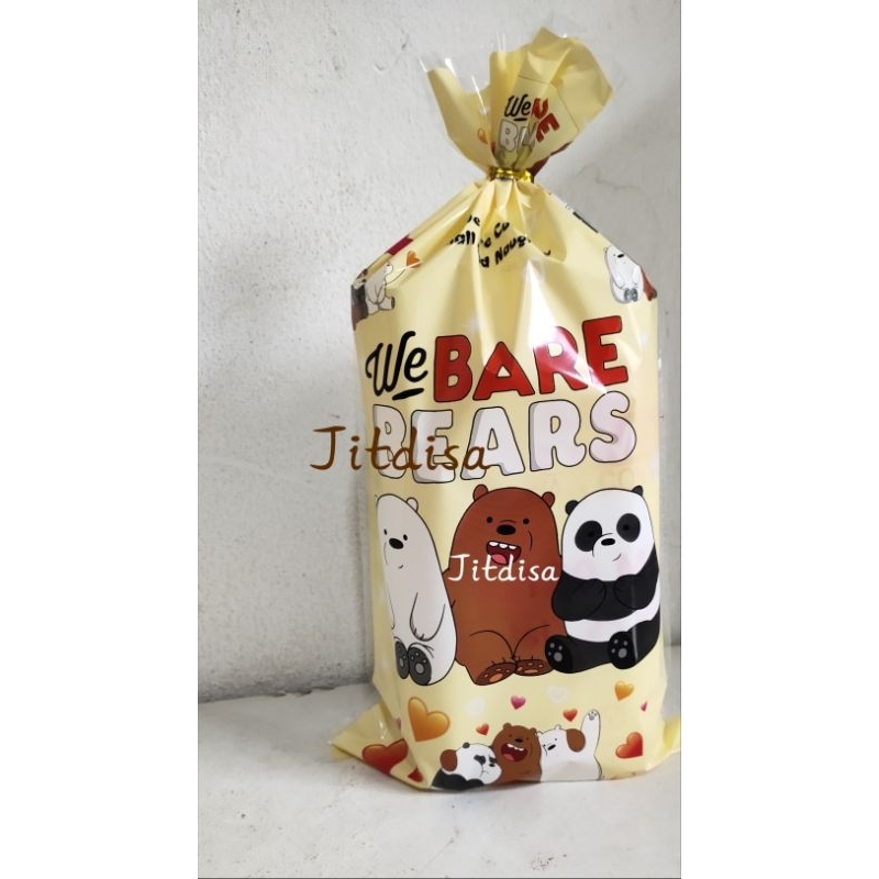 

(Isi 10)Plastik Snack Ulang Tahun (ultah) 22x40 / Plastik Karakter / Plastik OPP WE BARE BEARS