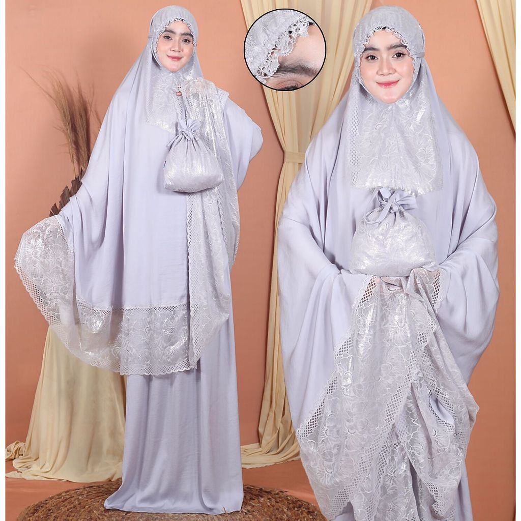 POETI MUKENA POLOS PREMIUM SILKY