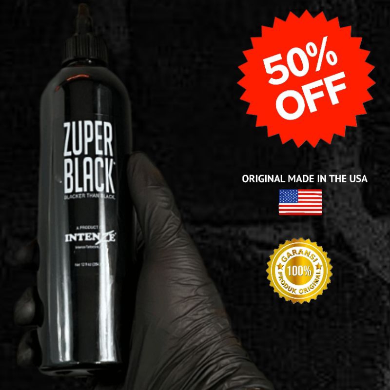 Zuper black tinta tattoo intenze ORIGINAL Termurah  tinta tattoo tatto