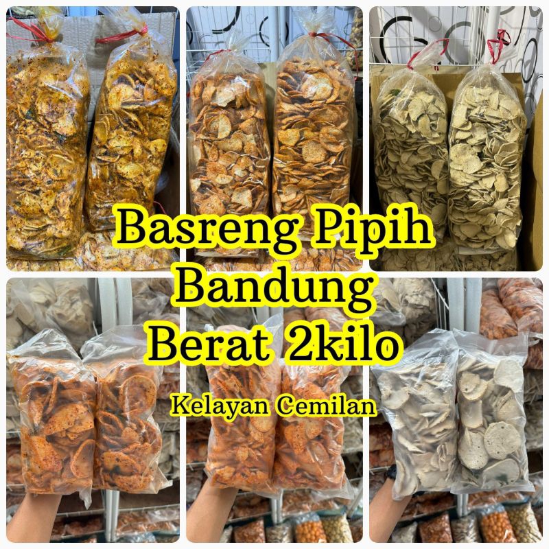 

Basreng Pipih Bandung 1ball isi 2kg | Super Pedas Jeruk Purut - Pedas Sedang Daun Jeruk - Original Daun Jeruk