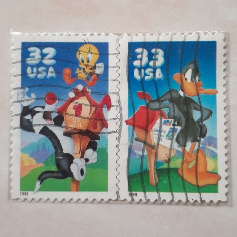 

Perangko USA Looney Tahun 1998-1999set 2pcs