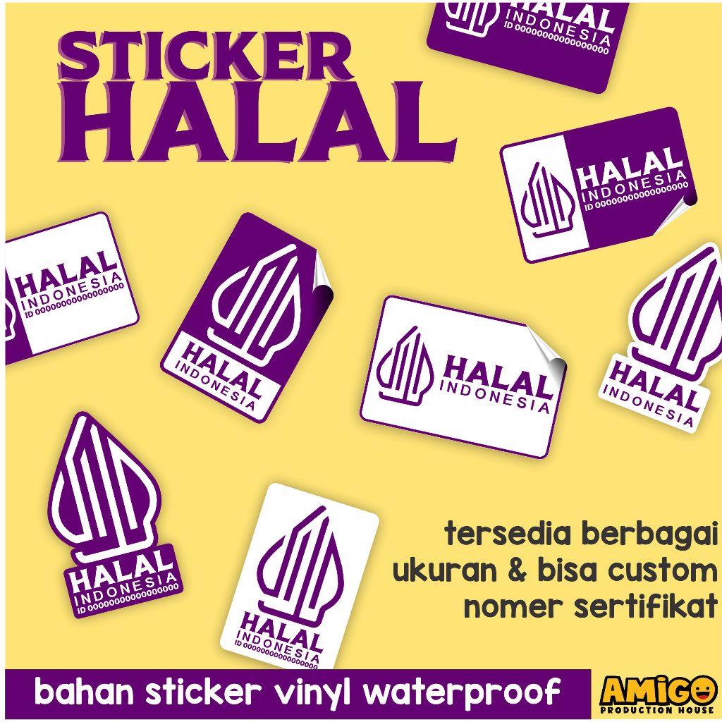 

Stiker Halal Sticker Vinyl Berbagai Macam Ukuran