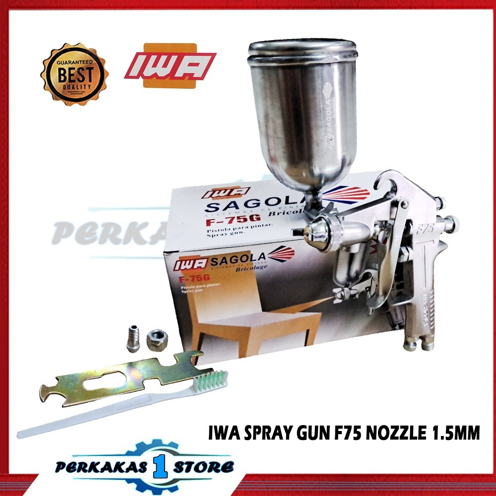 Spray Gun Sagola F75G IWA Tabung Atas 400ML Spray Gun F75G Sagola IWA