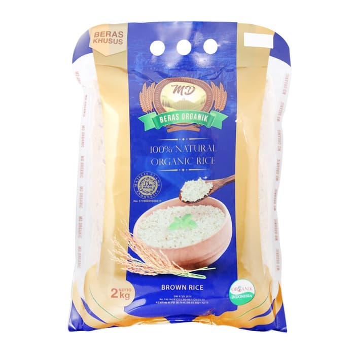 

MD Organic Brown Rice - Beras Coklat - Organik - Rendah Kalori - Organik - 2 kg