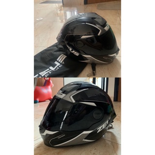 Helm Fullface ZS-811 Zeus Black AL6 Grey